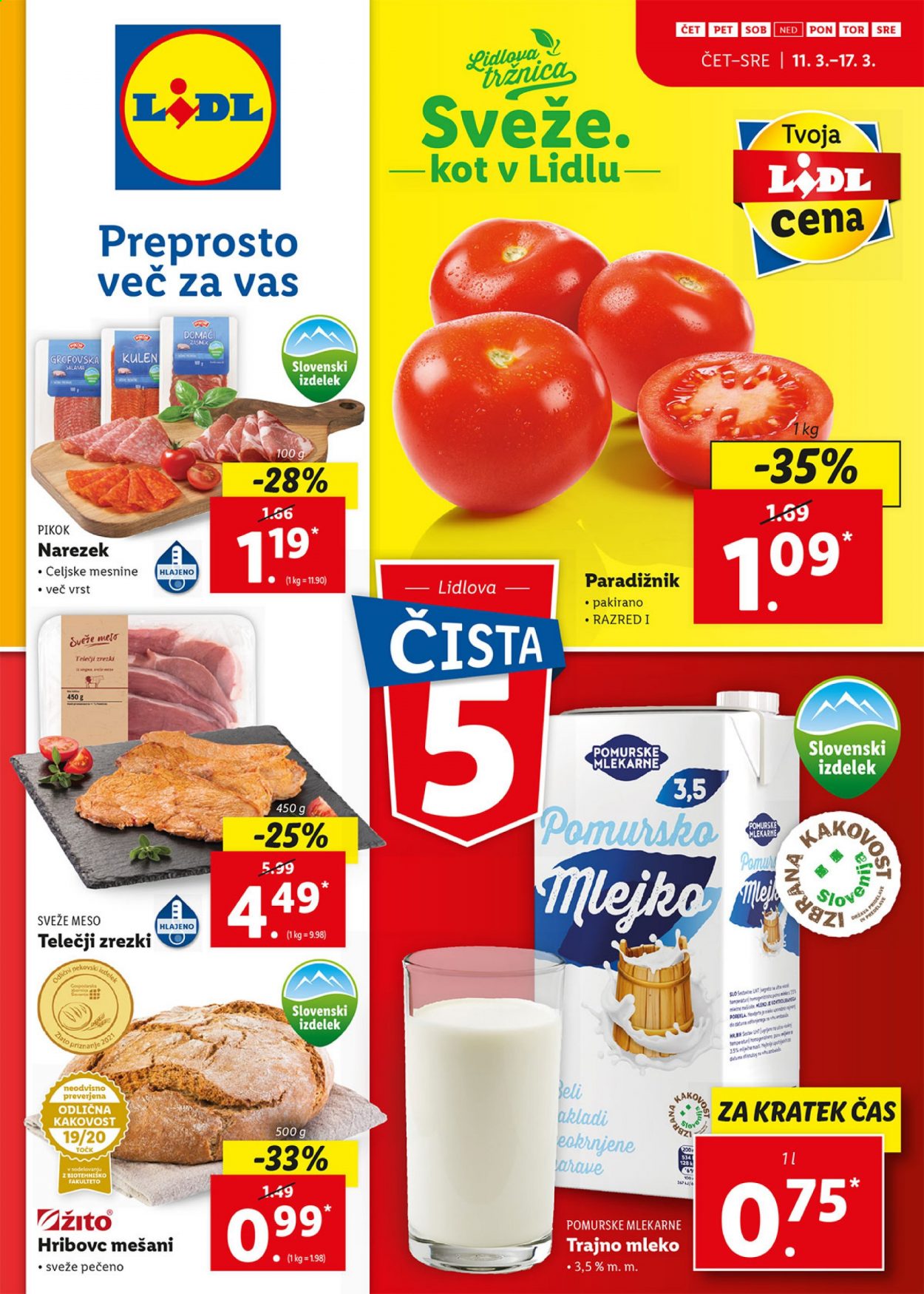 Lidl katalog - 11.3.2021 - 21.3.2021. Stran 1