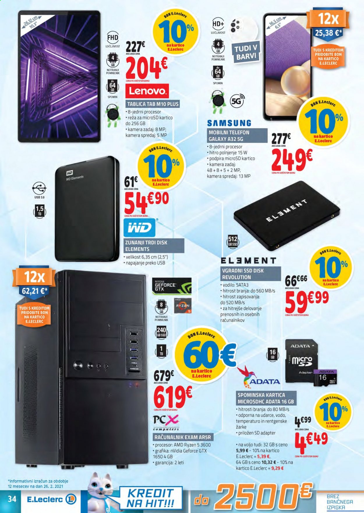 E.Leclerc katalog - 10.3.2021 - 20.3.2021. Stran 34