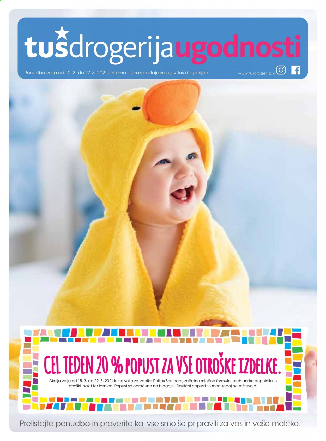 Tuš Drogeria katalog - 10.3.2021 - 27.3.2021. Stran 1