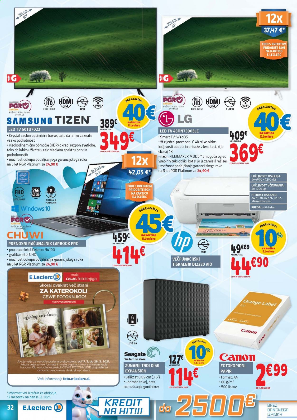 E.Leclerc katalog - 17.3.2021 - 27.3.2021. Stran 32