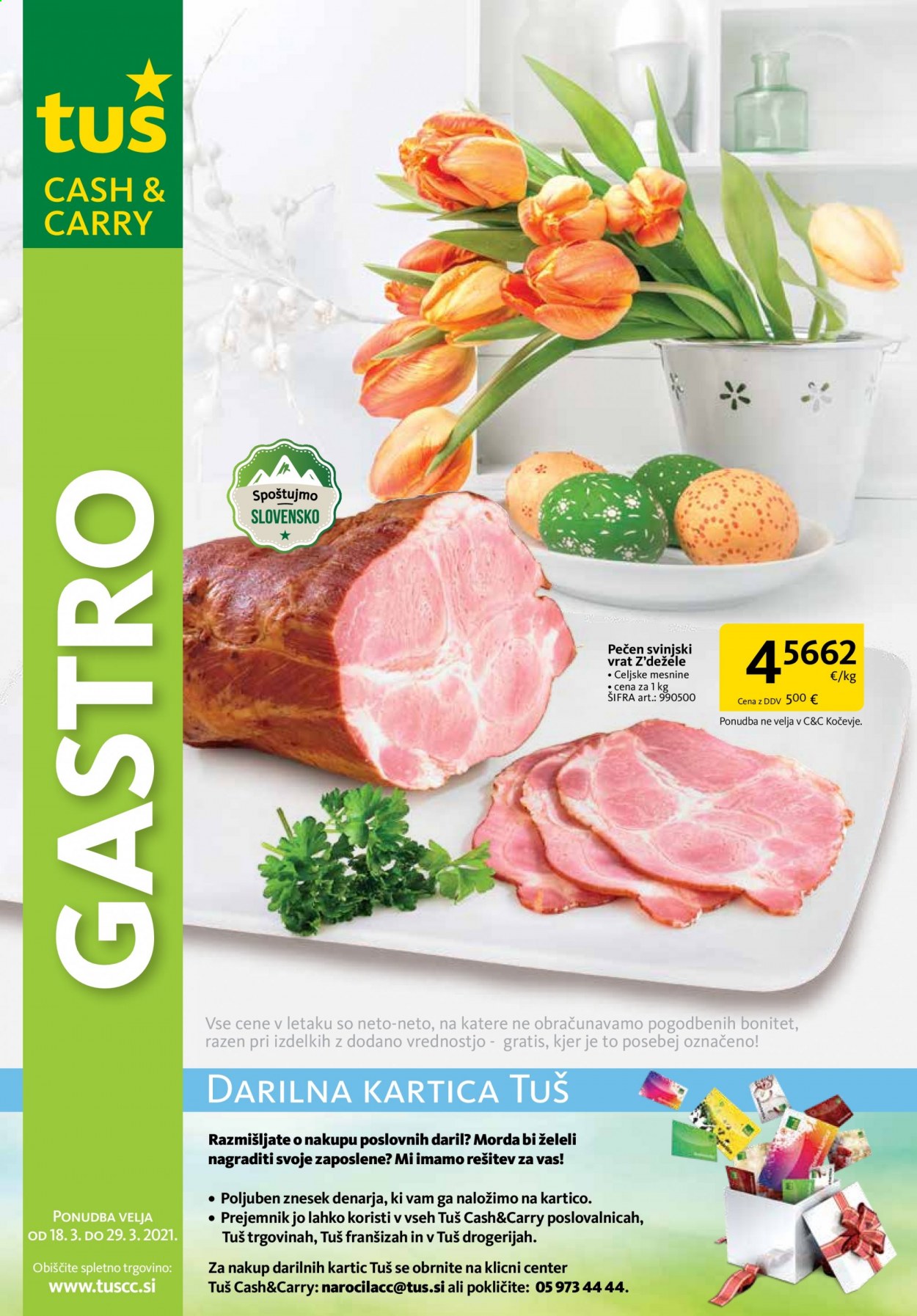 Tuš Cash & Carry katalog - 18.3.2021 - 29.3.2021. Stran 1