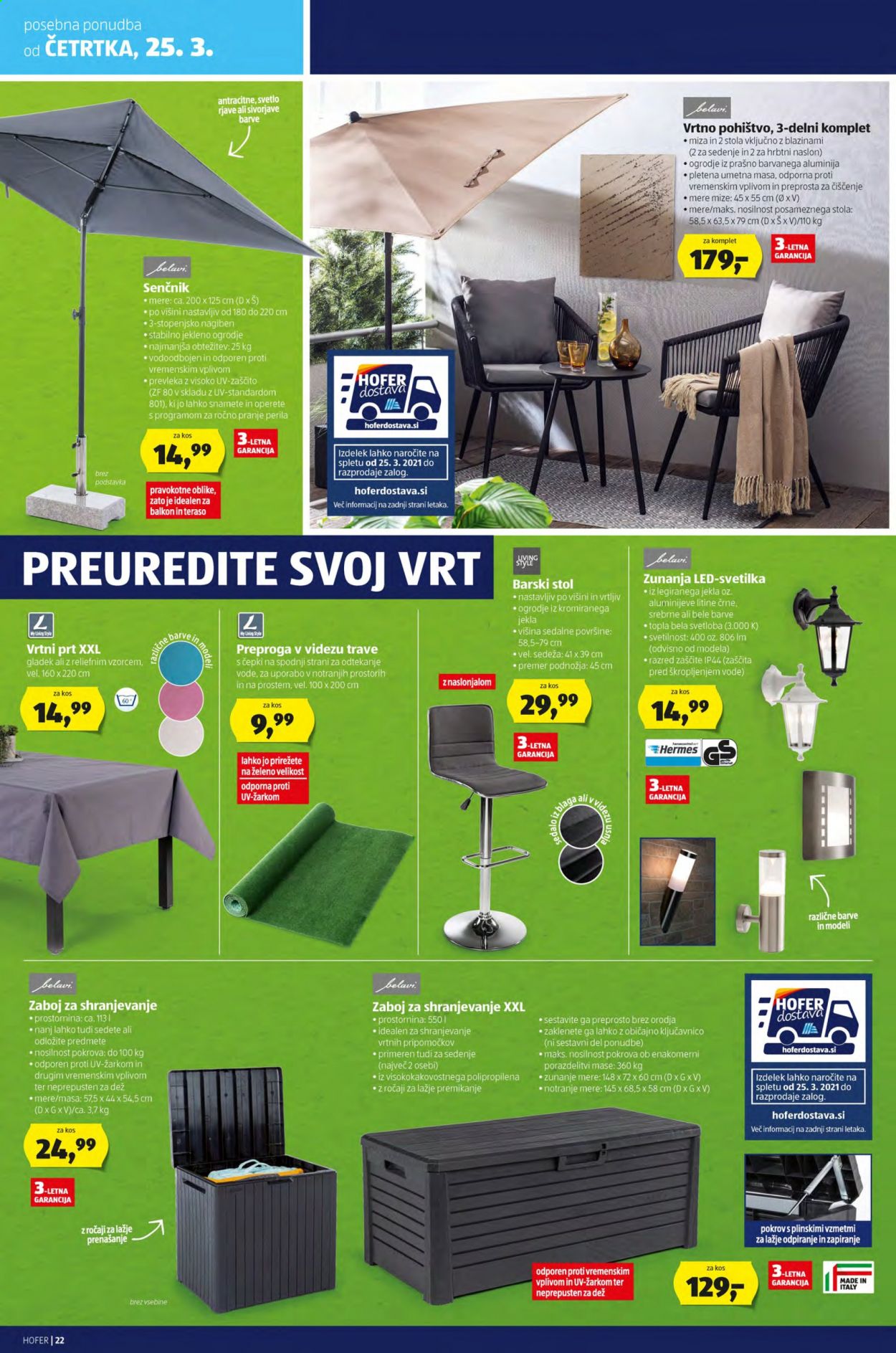 Hofer katalog - 19.3.2021 - 27.3.2021. Stran 22