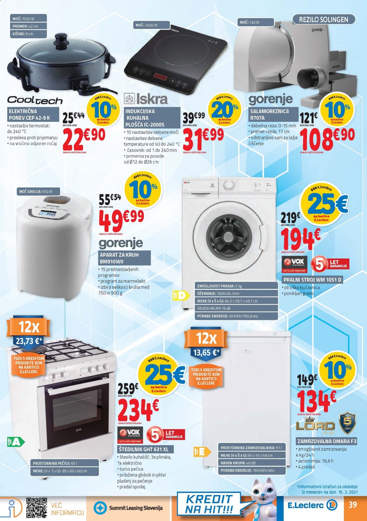 E.Leclerc katalog - 24.3.2021 - 3.4.2021. Stran 39