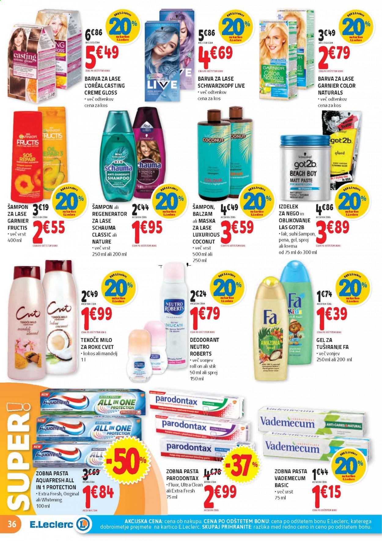E.Leclerc katalog - 24.3.2021 - 4.4.2021. Stran 36