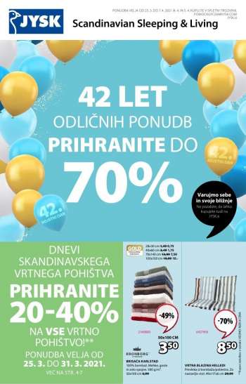 JYSK katalog - 25.03.2021 - 07.04.2021.
