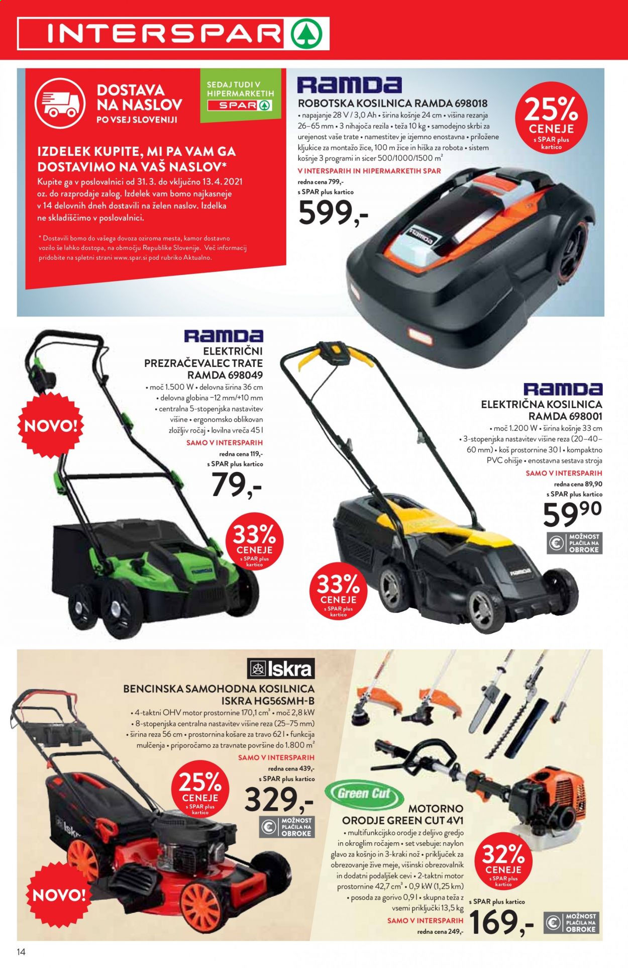 SPAR katalog - 31.3.2021 - 13.4.2021. Stran 14