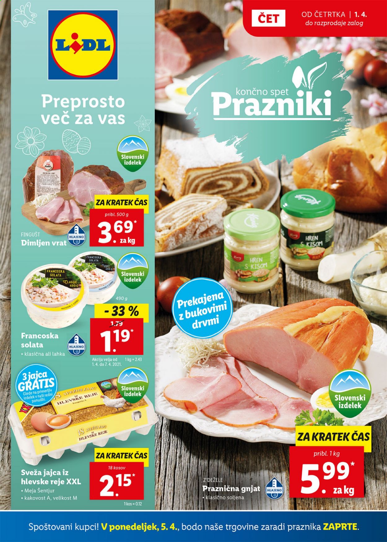 Lidl katalog - 1.4.2021 - 11.4.2021. Stran 1