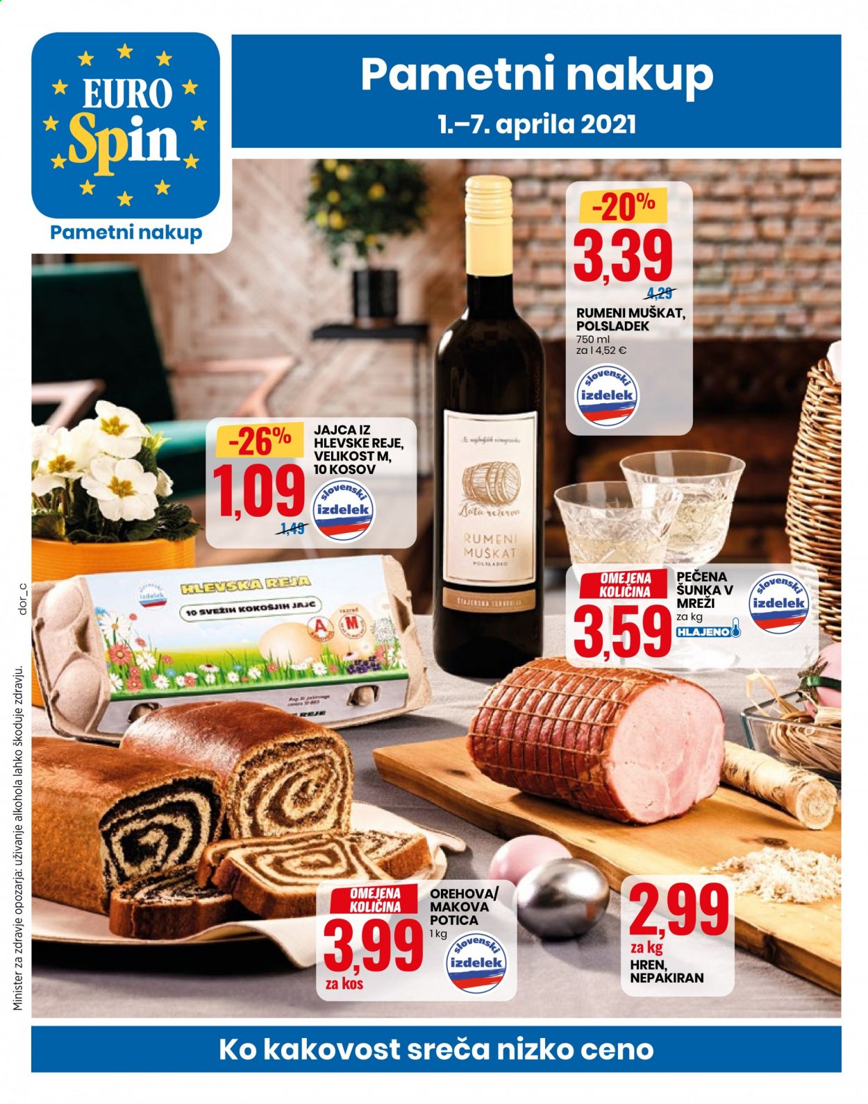 EuroSpin katalog - 1.4.2021 - 7.4.2021. Stran 1