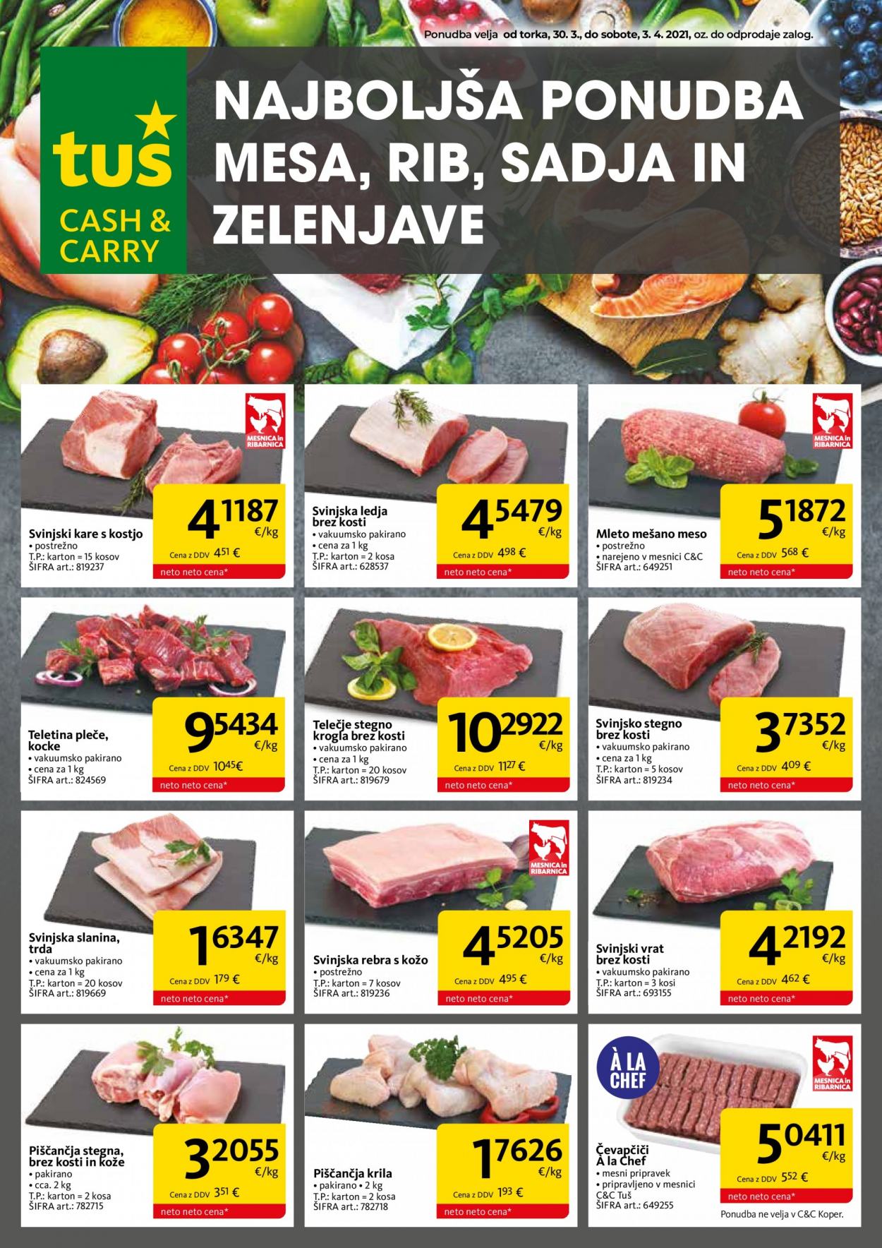 Tuš Cash & Carry katalog - 30.3.2021 - 3.4.2021. Stran 1