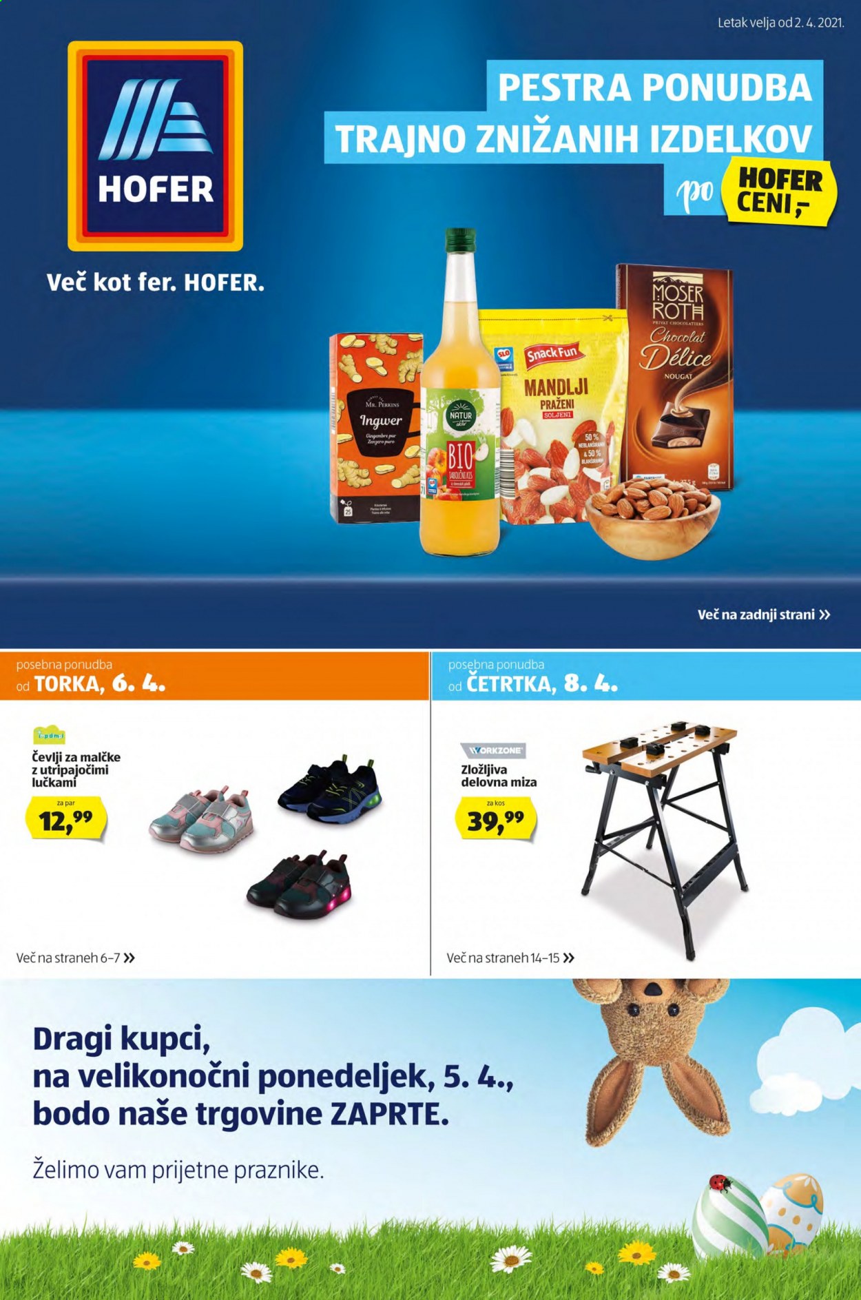 Hofer katalog - 2.4.2021 - 10.4.2021. Stran 1