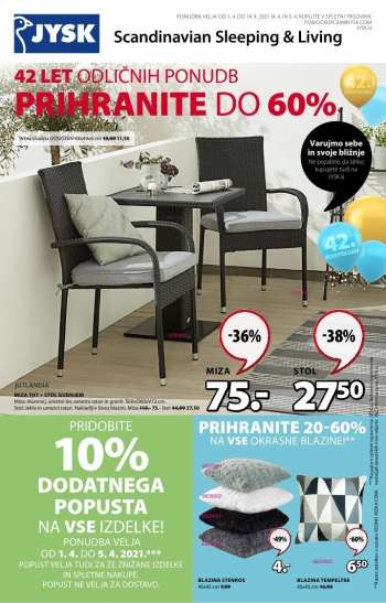 JYSK katalog - 01.04.2021 - 14.04.2021.