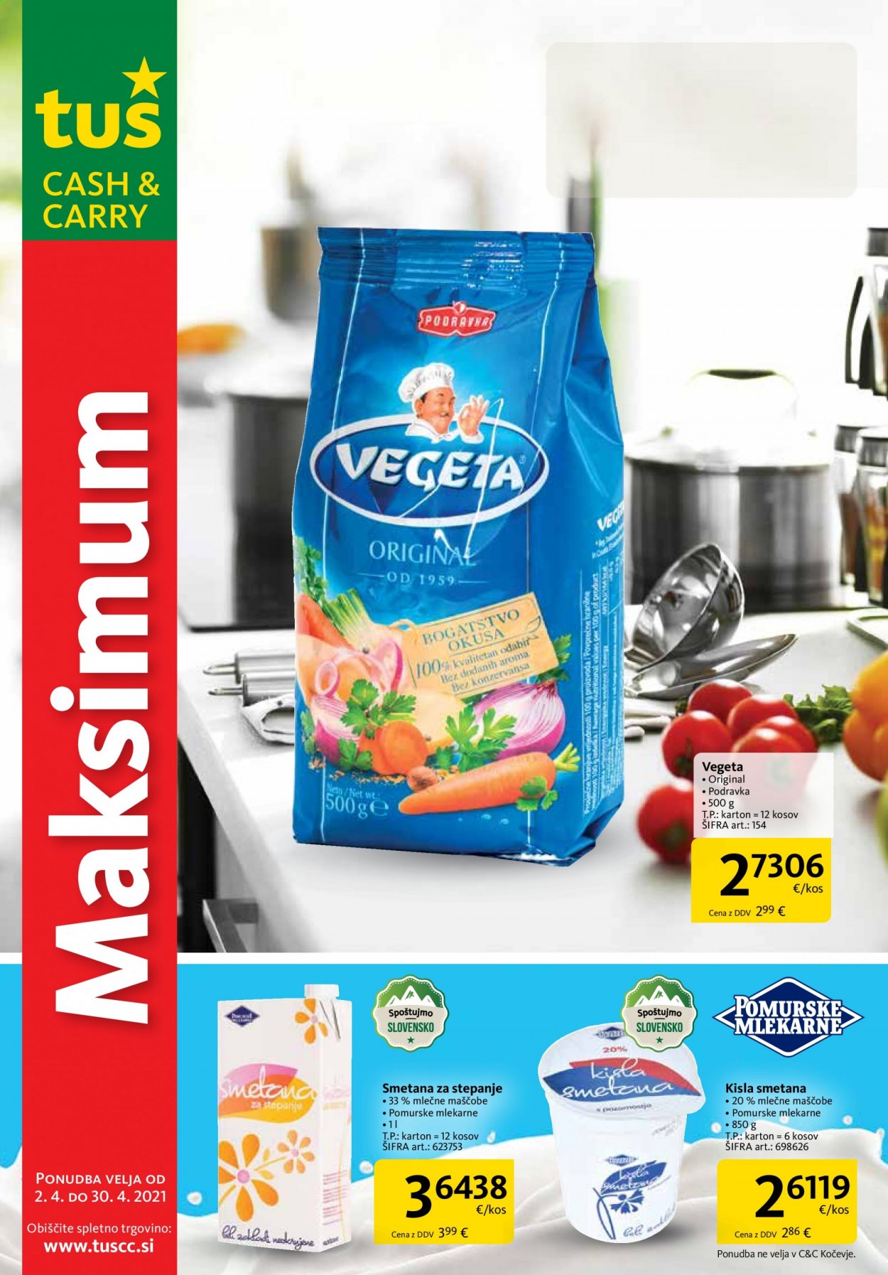 Tuš Cash & Carry katalog - 2.4.2021 - 30.4.2021. Stran 1