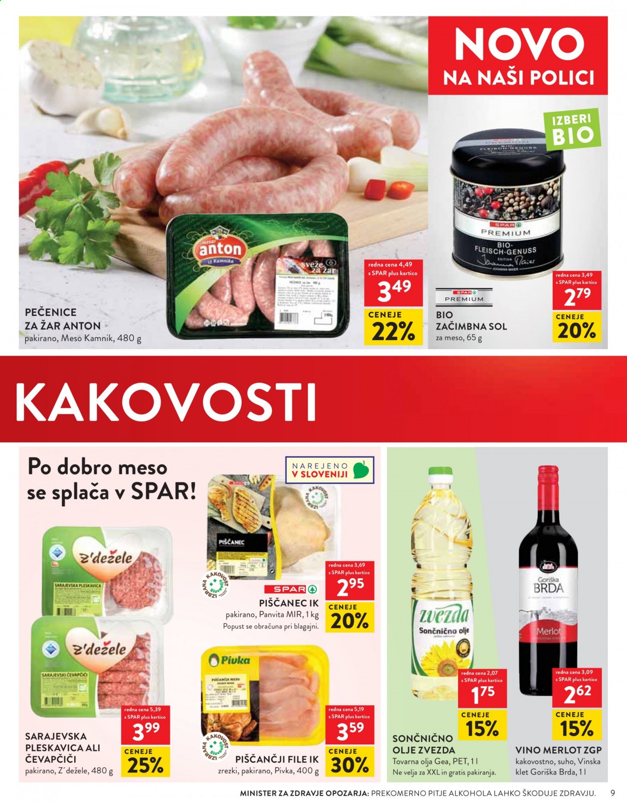 SPAR katalog - 14.4.2021 - 26.4.2021. Stran 9