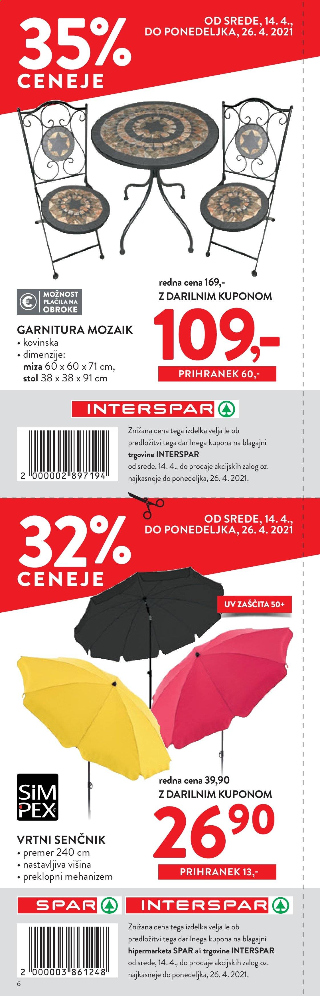 SPAR katalog - 14.4.2021 - 26.4.2021. Stran 6