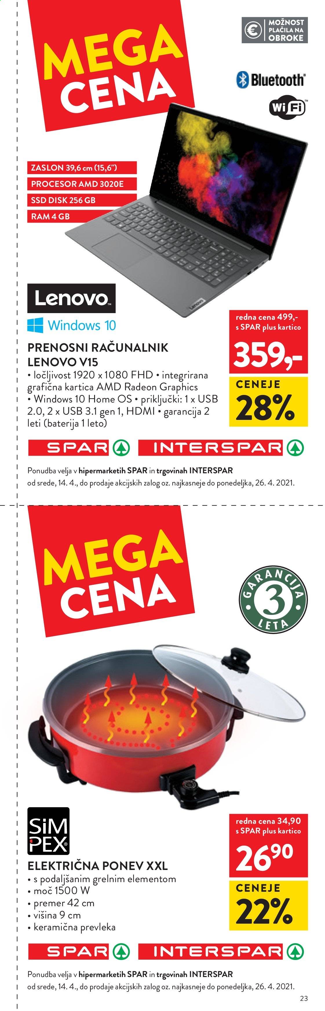 SPAR katalog - 14.4.2021 - 26.4.2021. Stran 23
