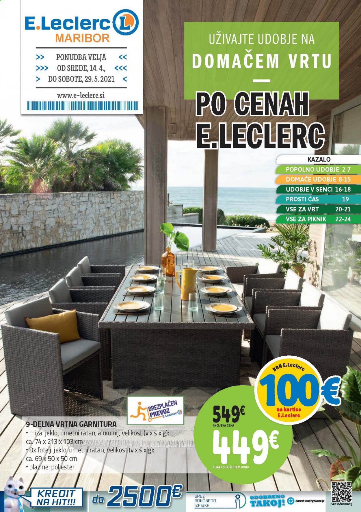 E.Leclerc katalog - 14.4.2021 - 29.5.2021. Stran 1