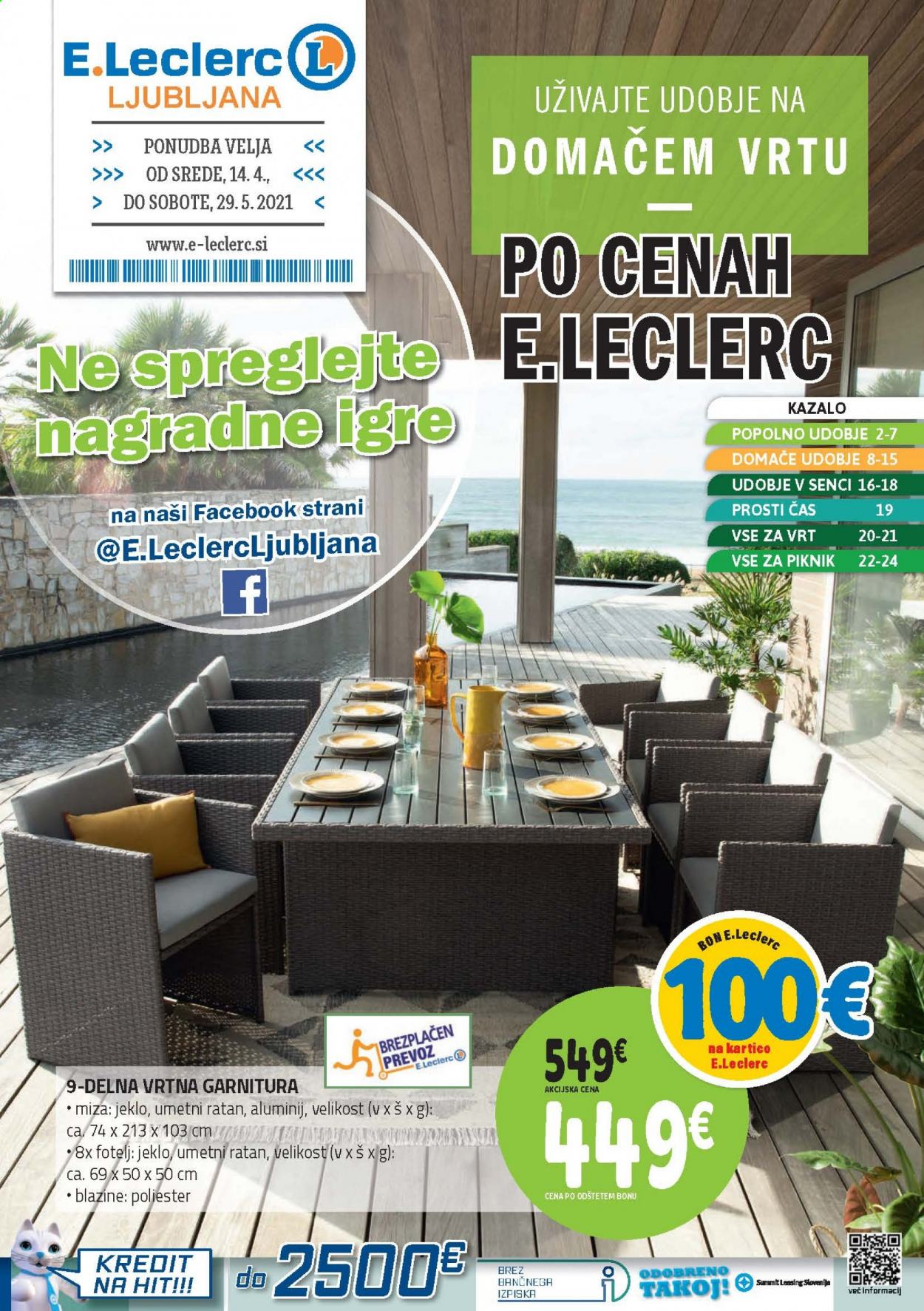 E.Leclerc katalog - 14.4.2021 - 29.5.2021. Stran 1
