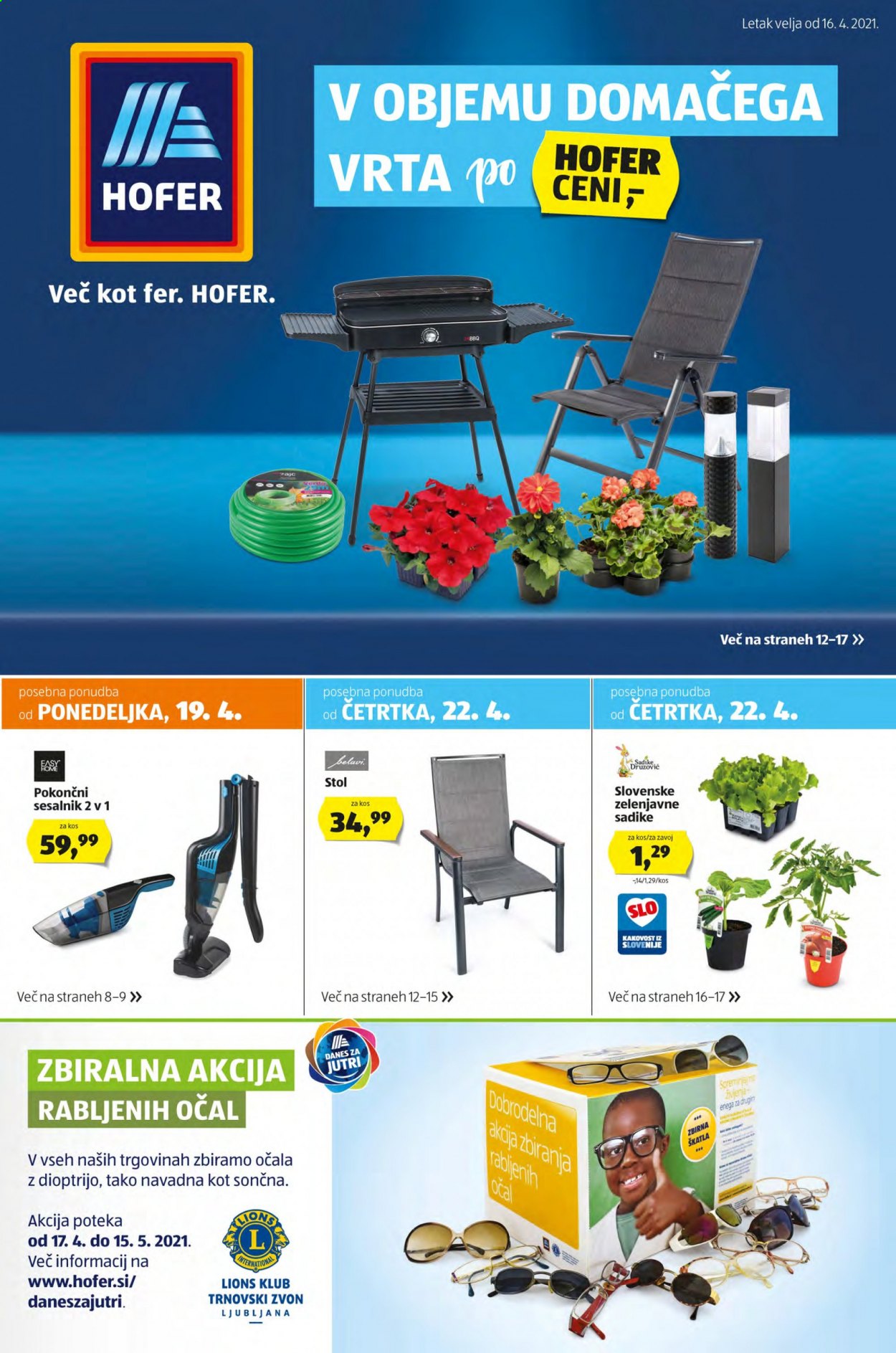 Hofer katalog - 16.4.2021 - 24.4.2021. Stran 1