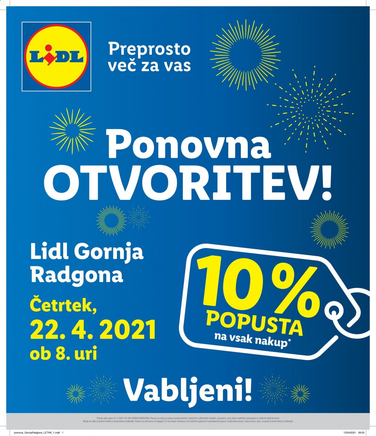 Lidl katalog - 22.4.2021 - 28.4.2021. Stran 1