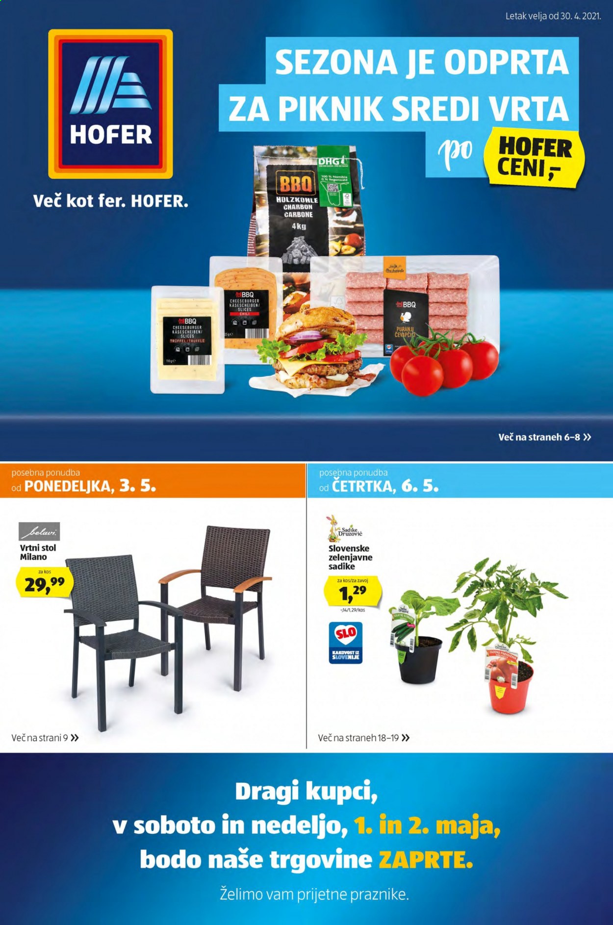 Hofer katalog - 30.4.2021 - 8.5.2021. Stran 1