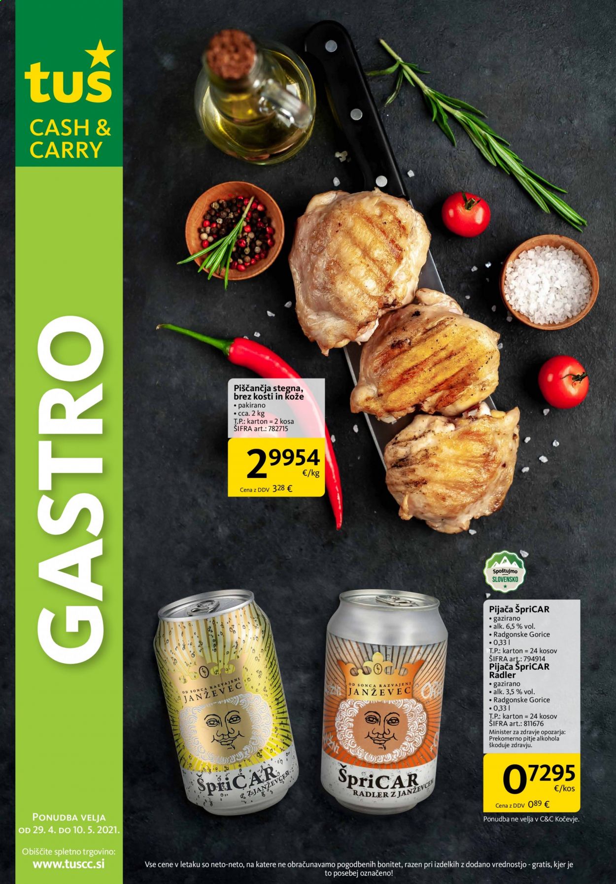 Tuš Cash & Carry katalog - 29.4.2021 - 10.5.2021. Stran 1