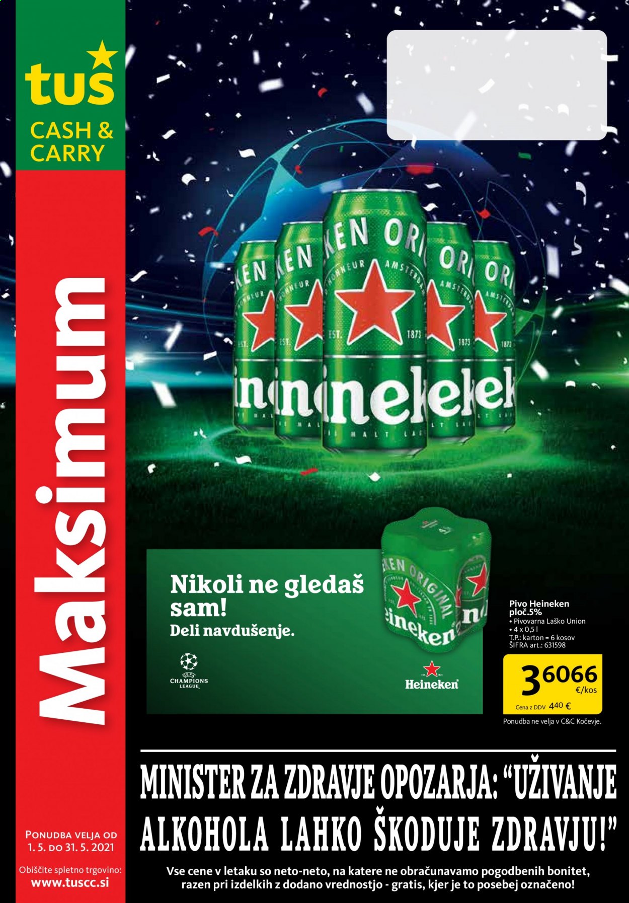 Tuš Cash & Carry katalog - 1.5.2021 - 31.5.2021. Stran 1