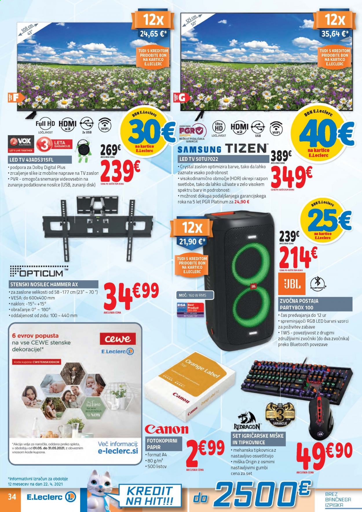 E.Leclerc katalog - 5.5.2021 - 15.5.2021. Stran 34