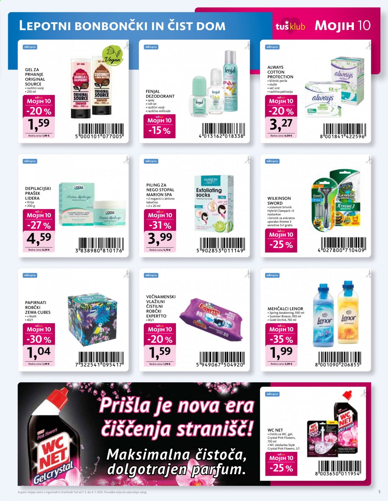 Tuš Drogeria katalog - 7.5.2021 - 4.7.2021. Stran 5