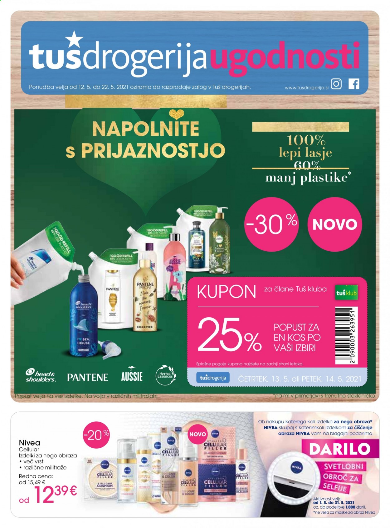 Tuš Drogeria katalog - 12.5.2021 - 22.5.2021. Stran 1
