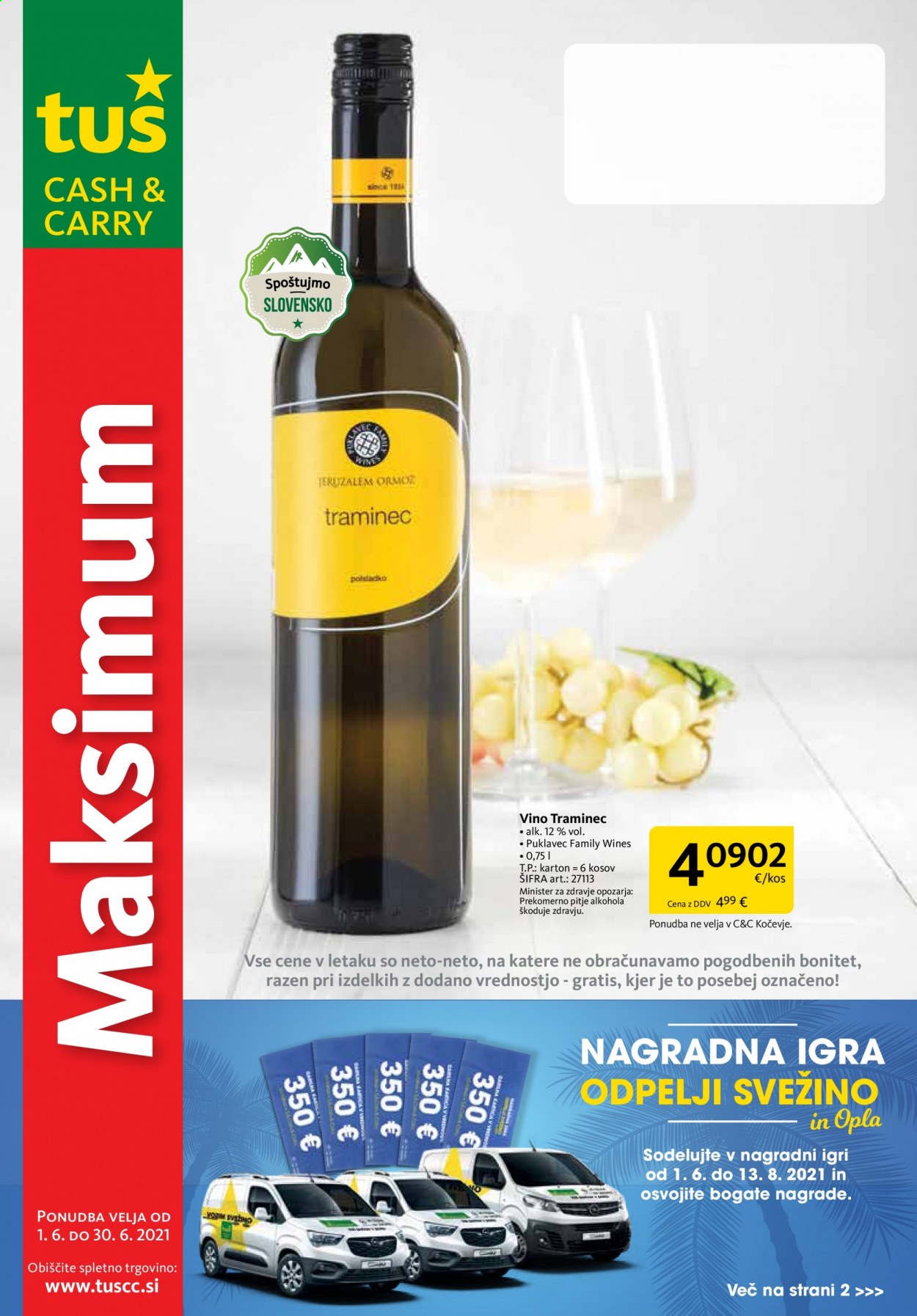 Tuš Cash & Carry katalog - 1.6.2021 - 30.6.2021. Stran 1