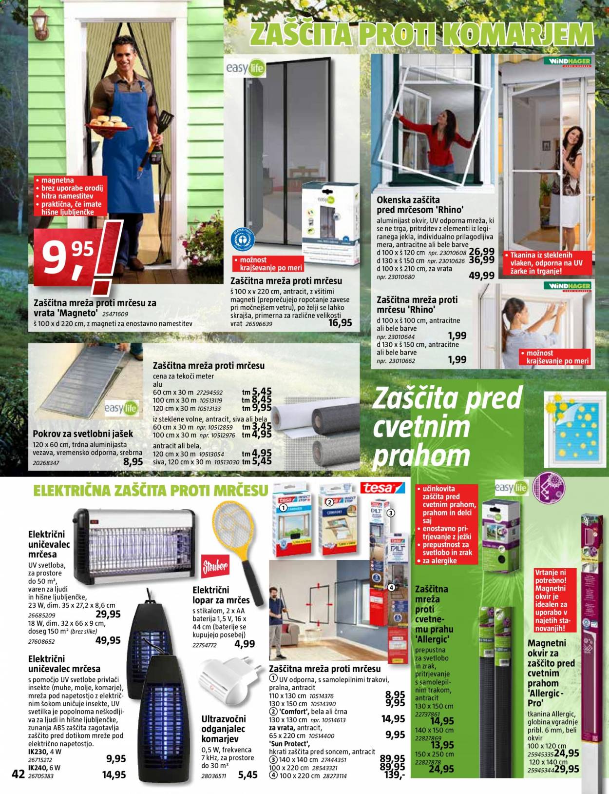 thumbnail - Bauhaus katalog - 3.6.2021 - 30.6.2021 - Ponudba izdelkov - baterija, zaščita proti komarjem, svetilka. Stran 42.
