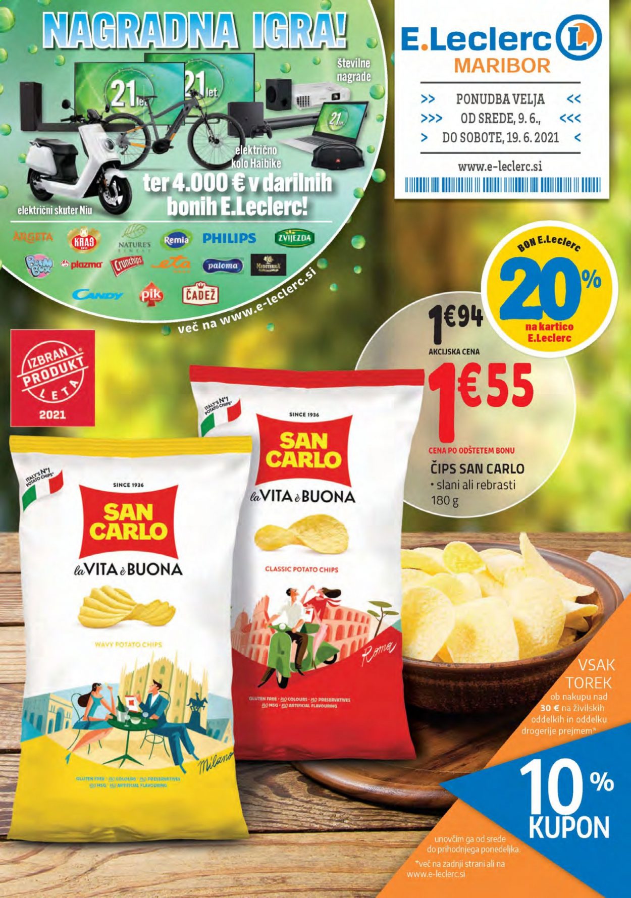 E.Leclerc katalog - 9.6.2021 - 19.6.2021. Stran 1