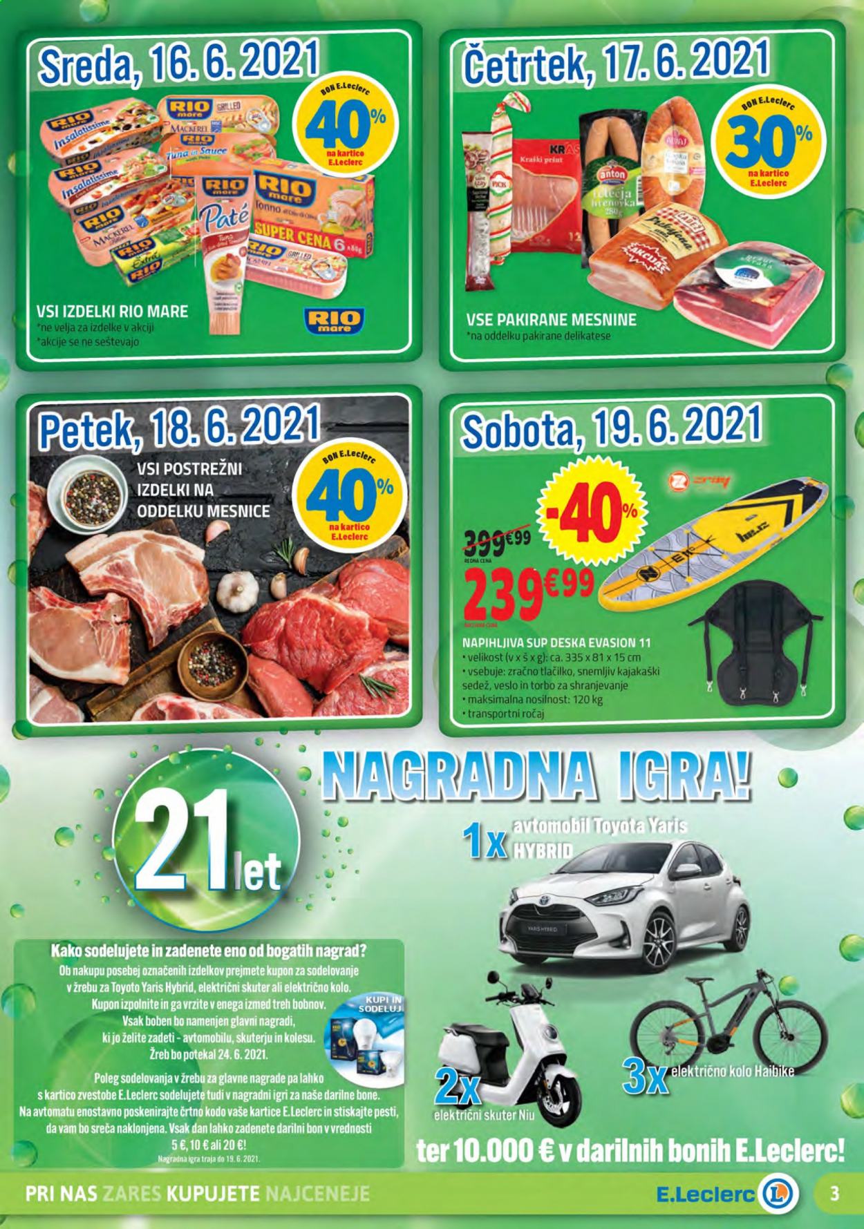 E.Leclerc katalog - 9.6.2021 - 19.6.2021. Stran 3
