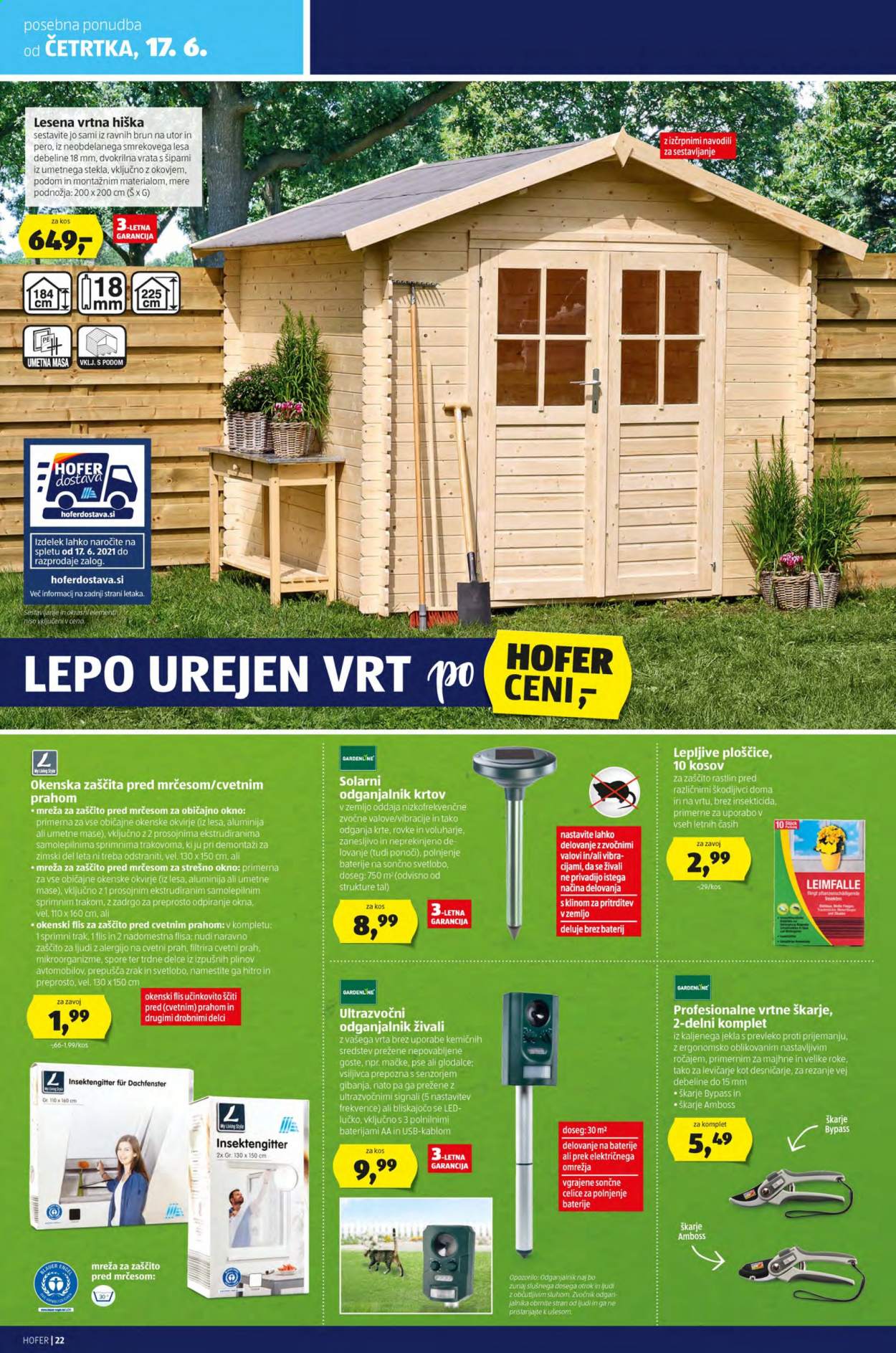 Hofer katalog - 11.6.2021 - 19.6.2021. Stran 22