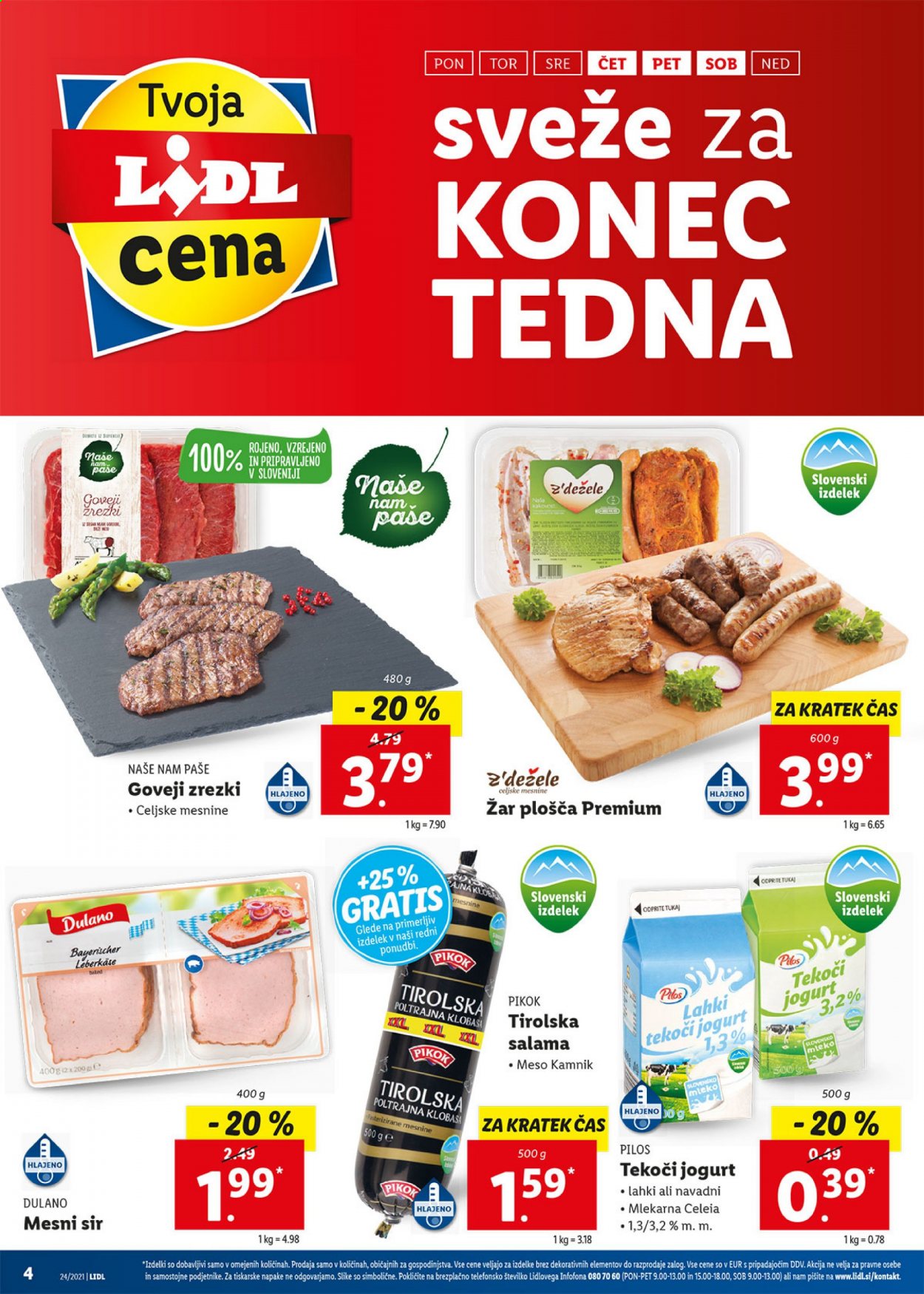 Lidl katalog - 17.6.2021 - 27.6.2021. Stran 4