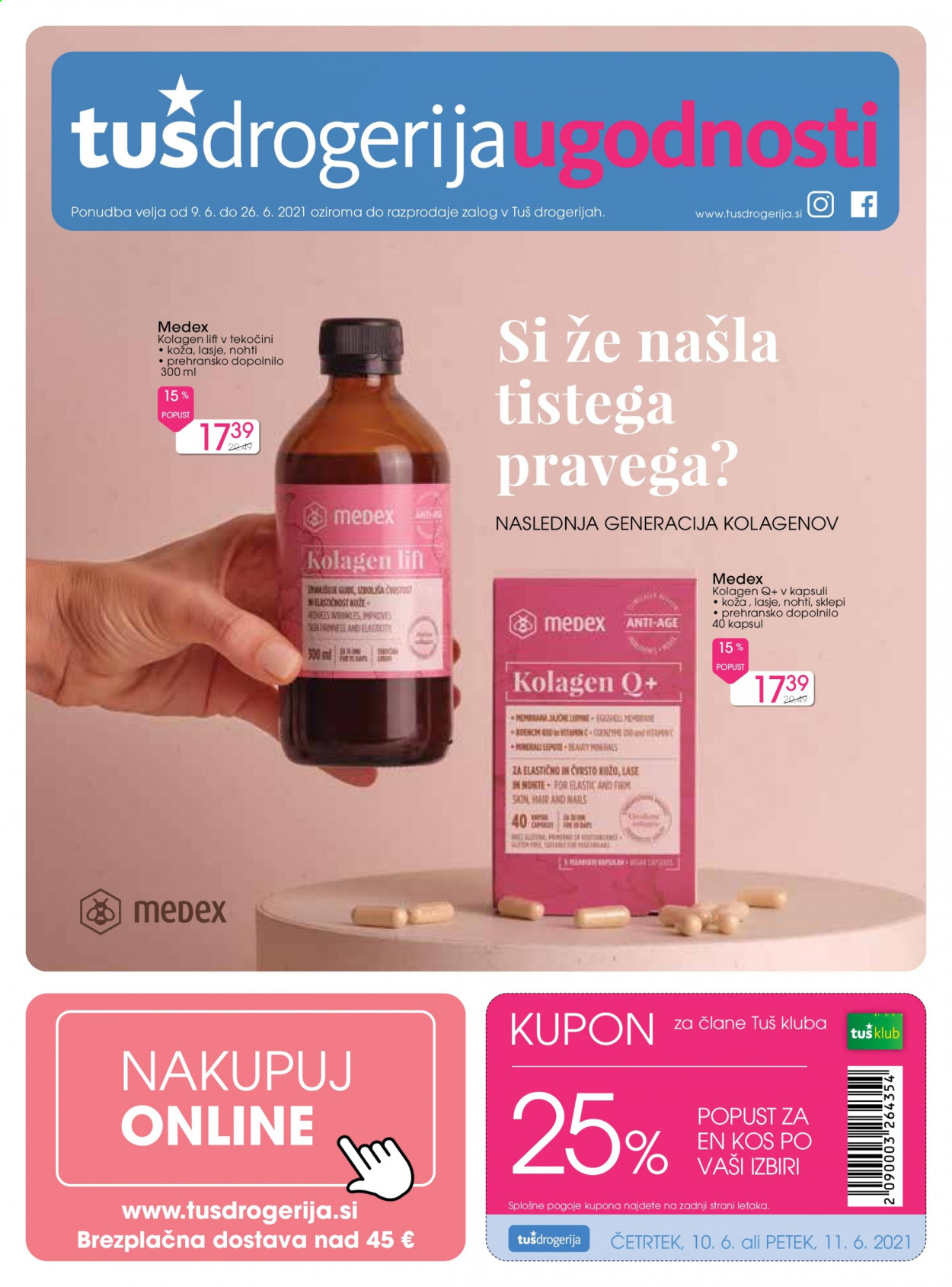 Tuš Drogeria katalog - 9.6.2021 - 26.6.2021. Stran 1