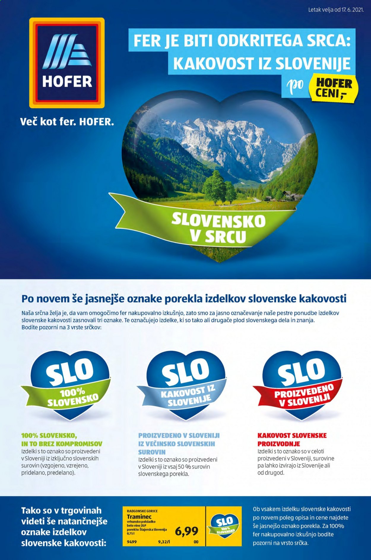 Hofer katalog - 17.6.2021 - 26.6.2021. Stran 1