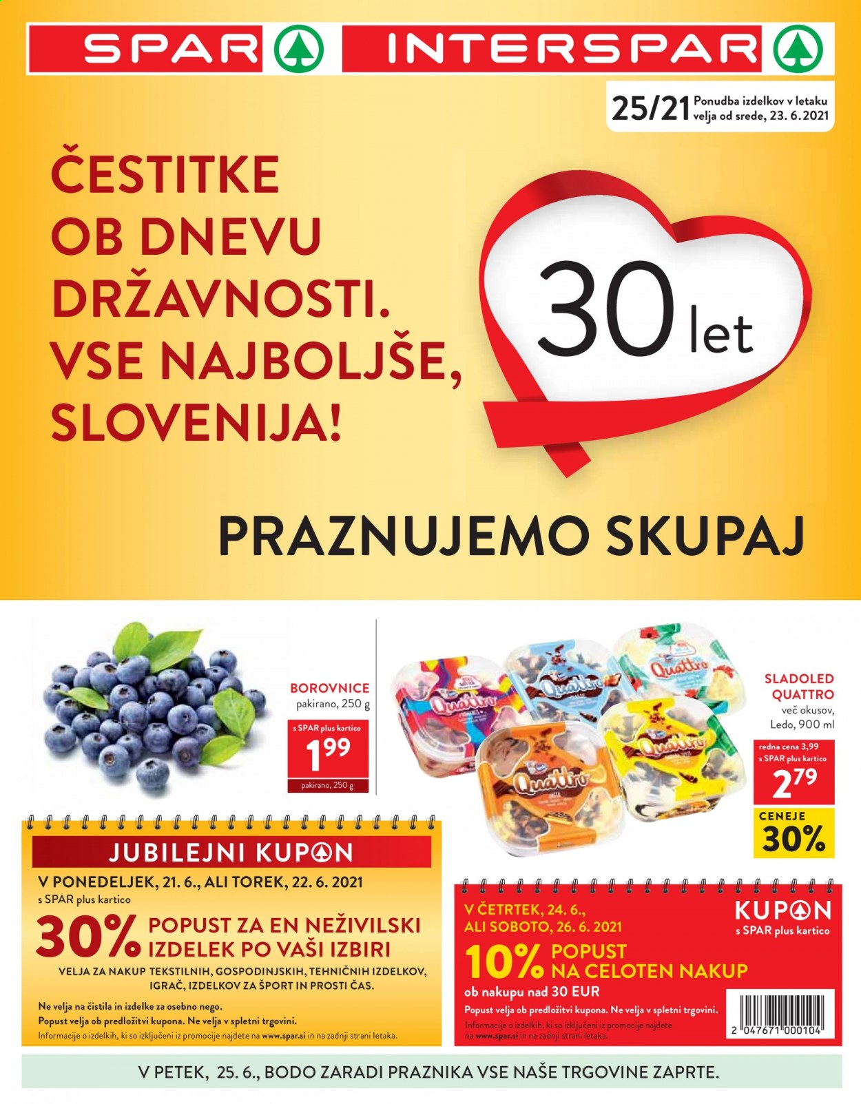 SPAR katalog - 23.6.2021 - 6.7.2021. Stran 1