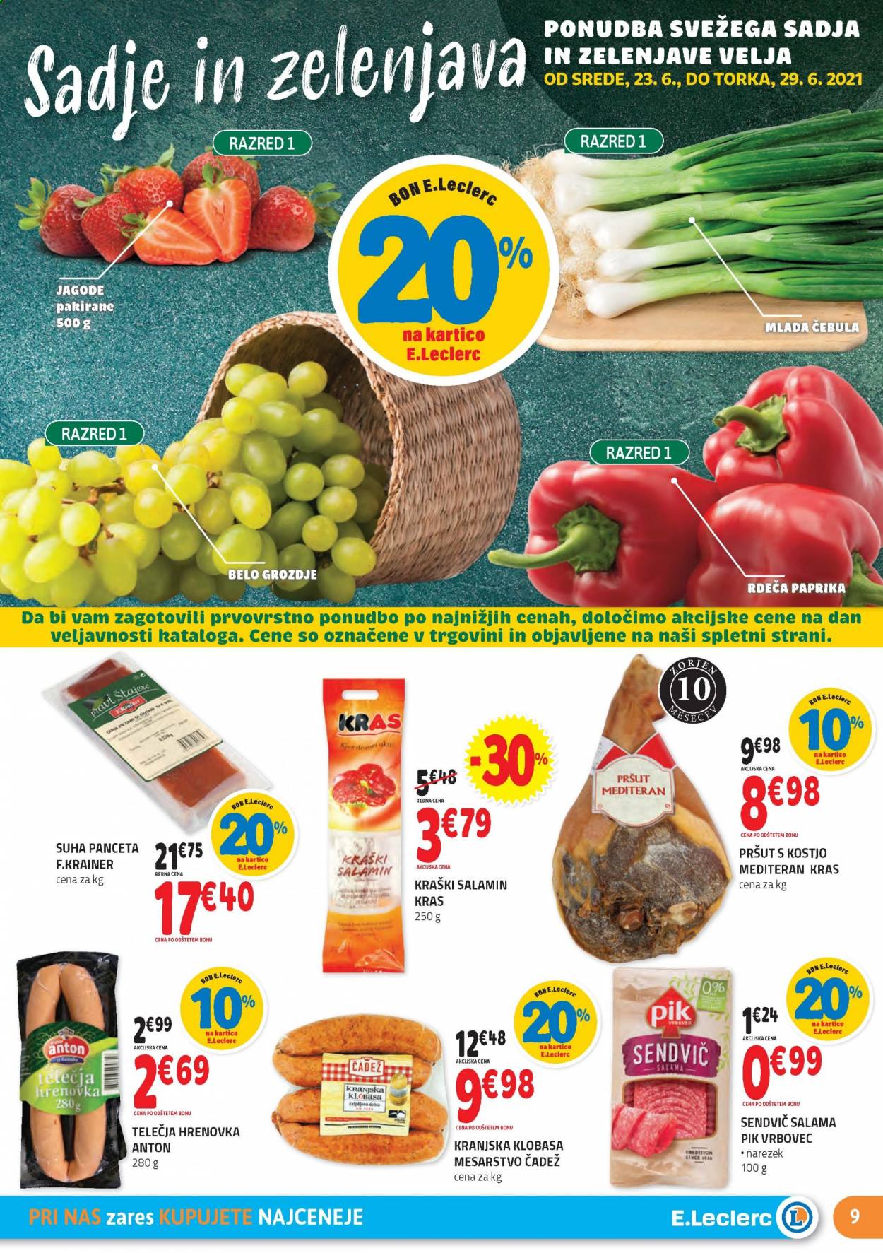 E.Leclerc katalog - 23.6.2021 - 3.7.2021. Stran 9