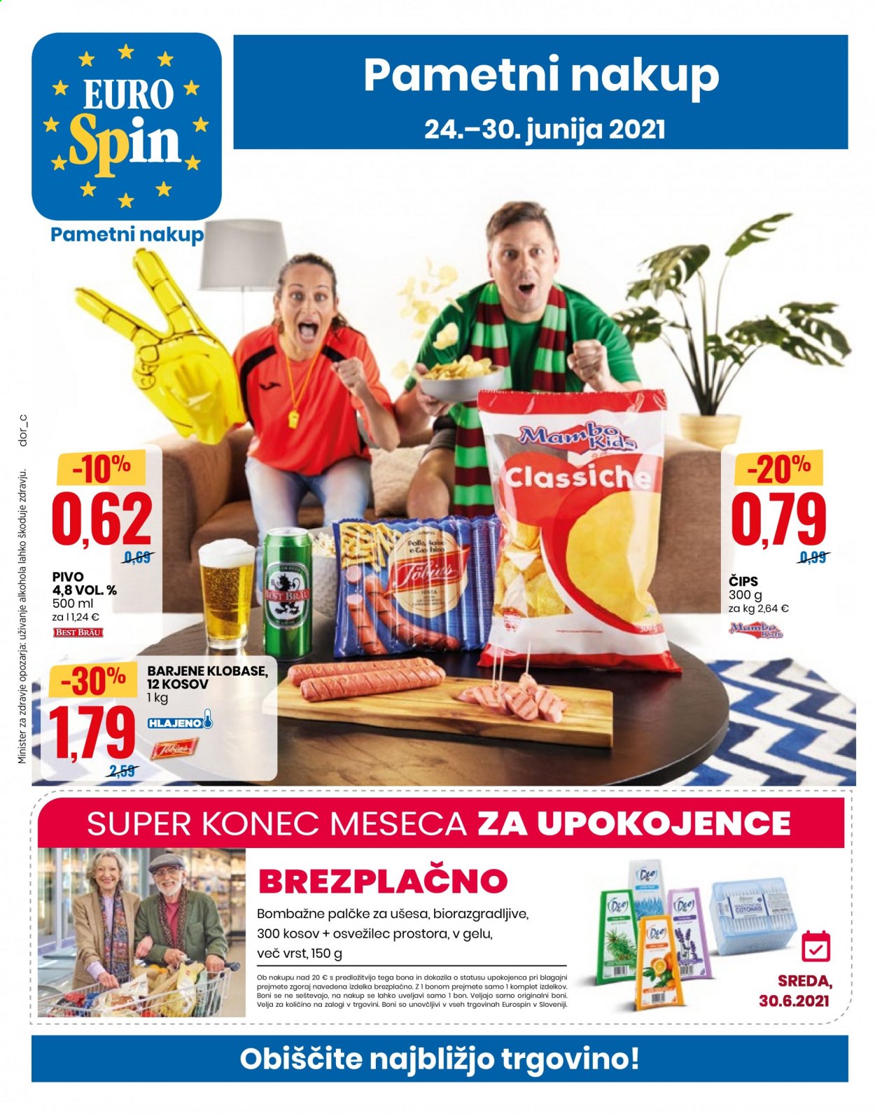 EuroSpin katalog - 24.6.2021 - 30.6.2021. Stran 1