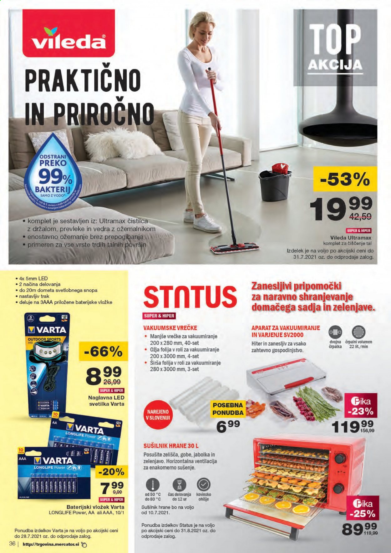 Mercator katalog - 1.7.2021 - 7.7.2021. Stran 36
