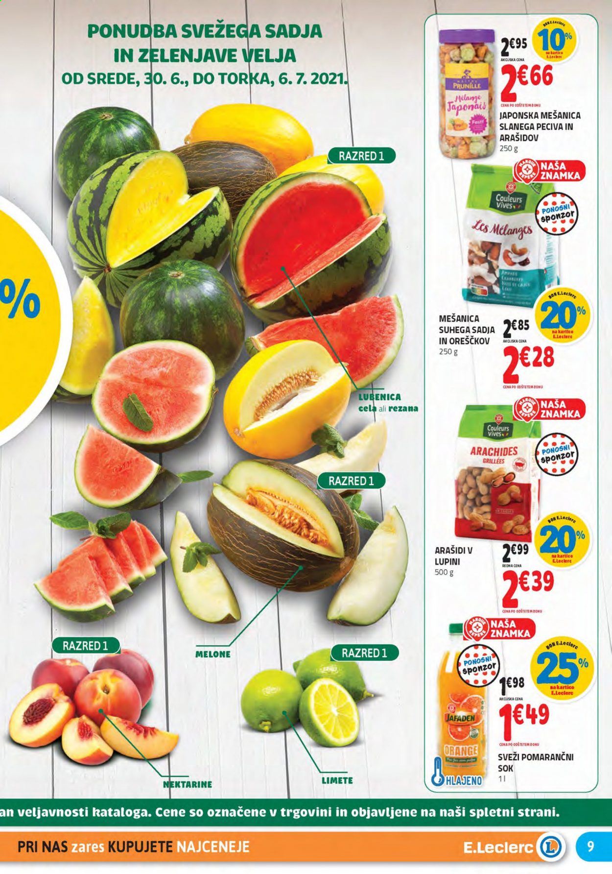 E.Leclerc katalog - 30.6.2021 - 10.7.2021. Stran 9