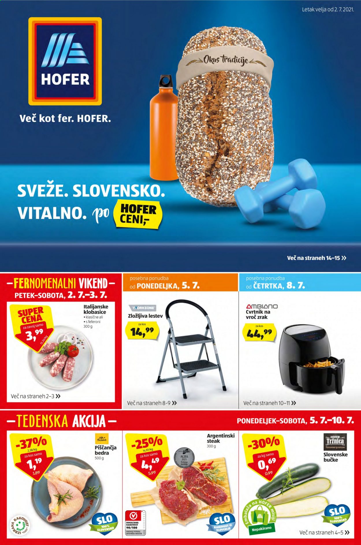 Hofer katalog - 2.7.2021 - 10.7.2021. Stran 1