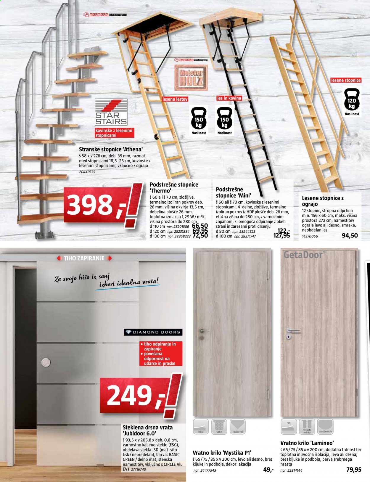 thumbnail - Bauhaus katalog - 1.7.2021 - 4.8.2021 - Ponudba izdelkov - lestev, drsna vrata, vrata, vratno krilo. Stran 18.