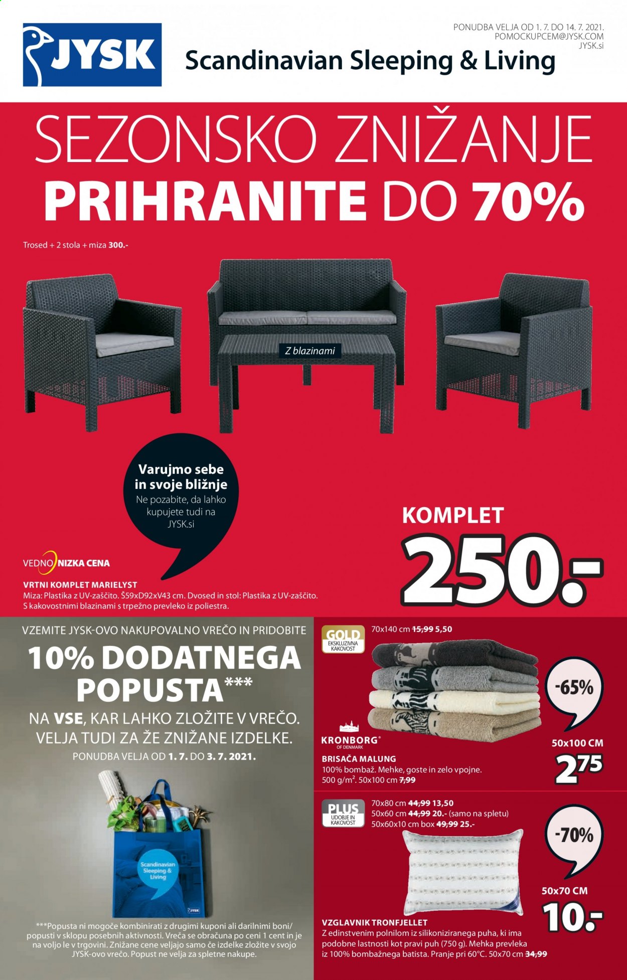 JYSK katalog - 1.7.2021 - 14.7.2021. Stran 1