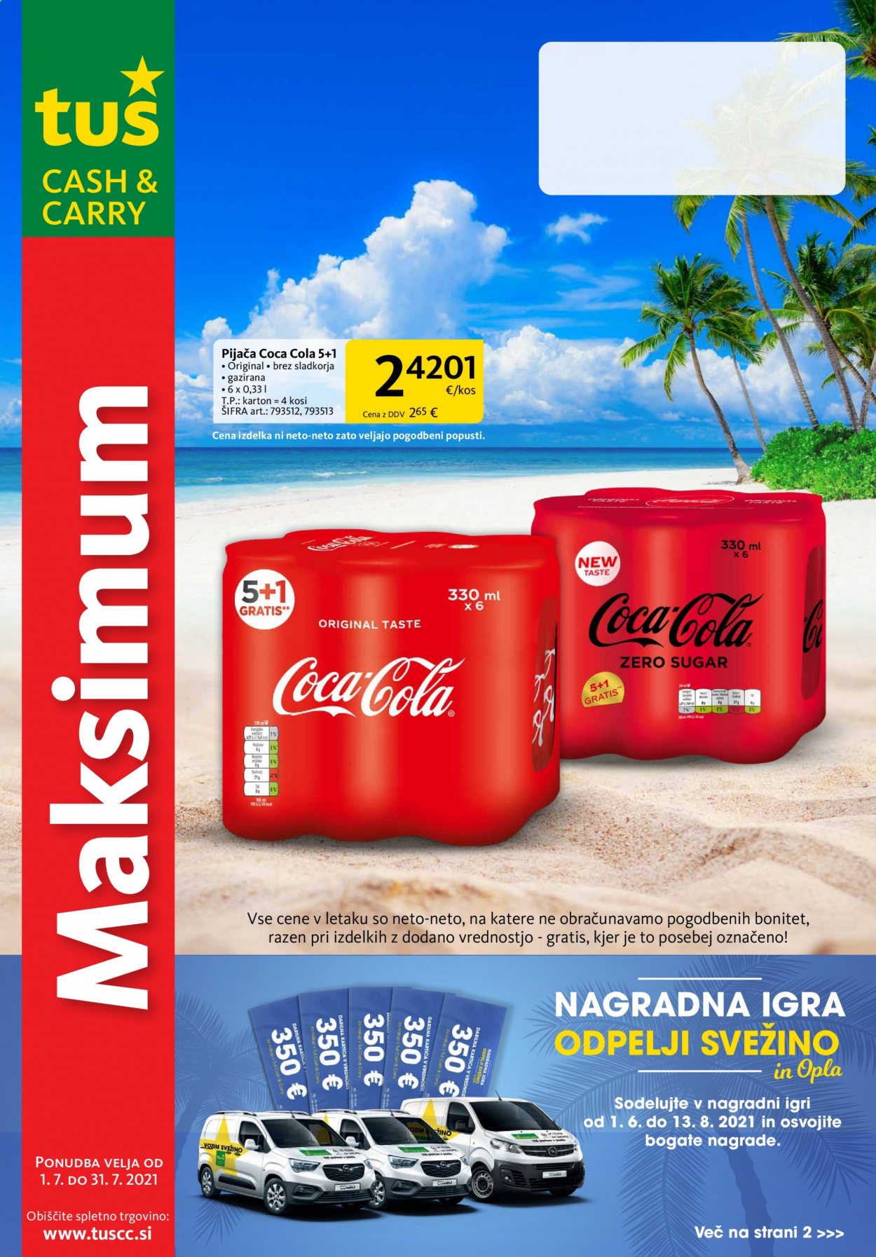 Tuš Cash & Carry katalog - 1.7.2021 - 31.7.2021. Stran 1