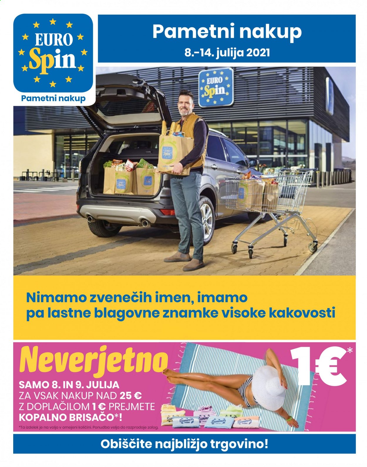 EuroSpin katalog - 8.7.2021 - 14.7.2021. Stran 1