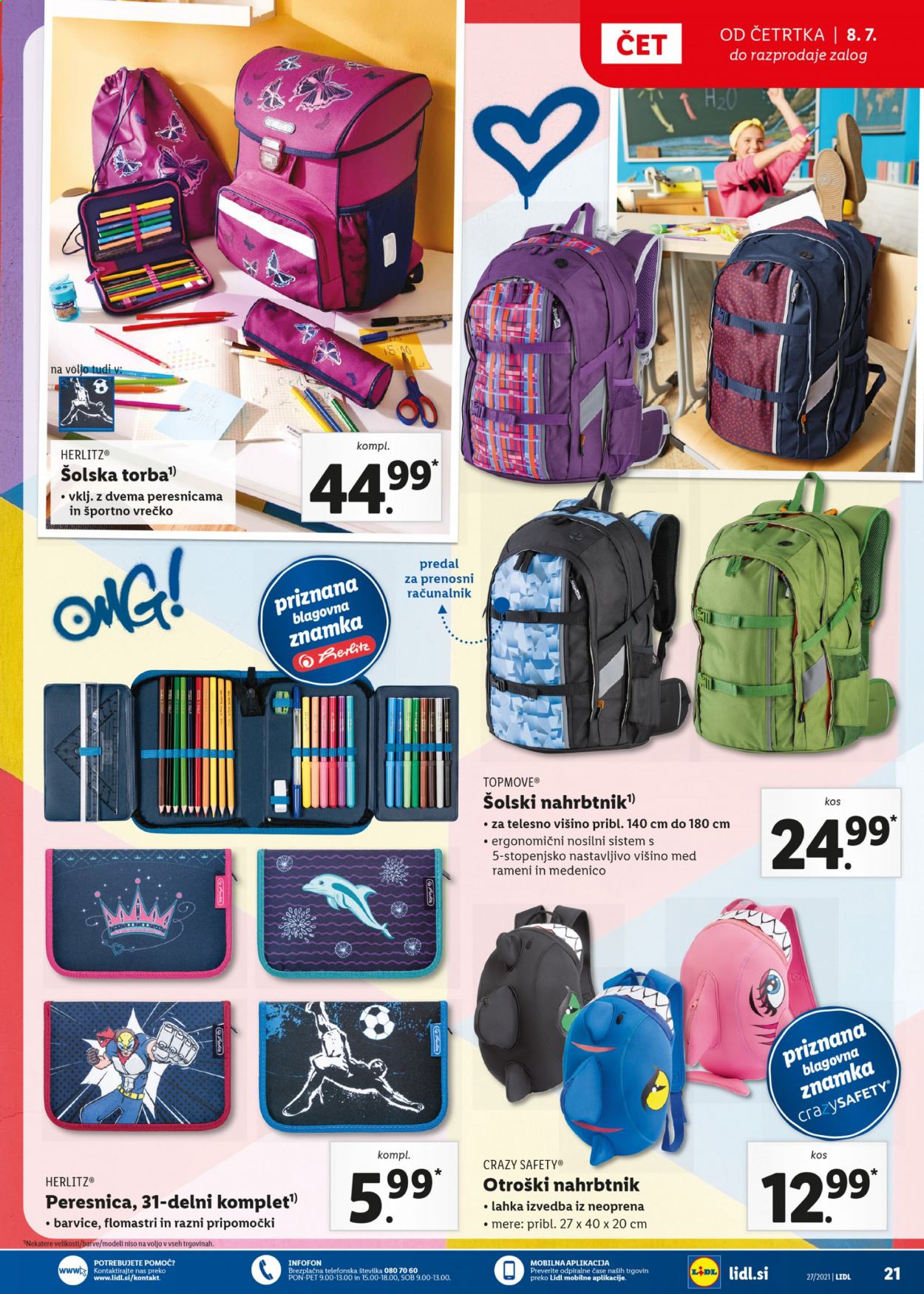 Lidl katalog - 8.7.2021 - 18.7.2021. Stran 21