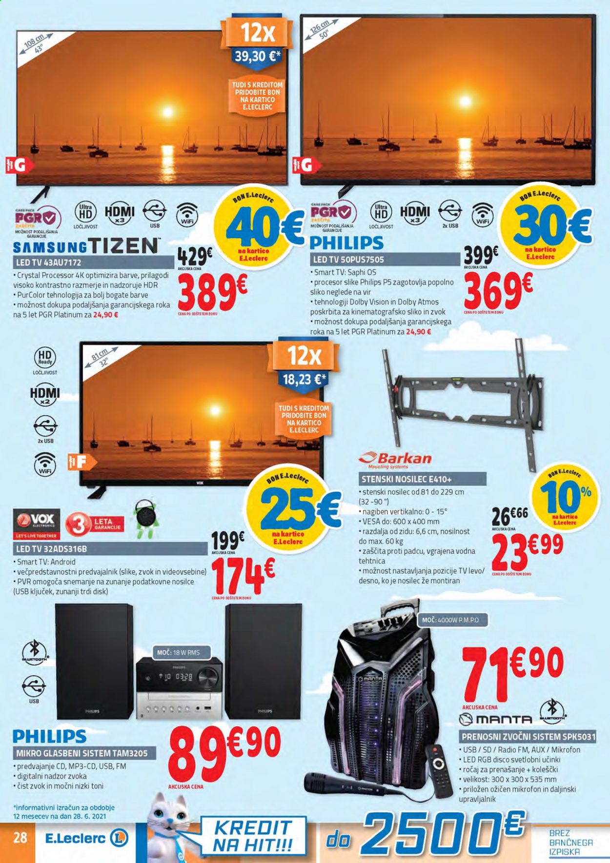 E.Leclerc katalog - 7.7.2021 - 17.7.2021. Stran 28
