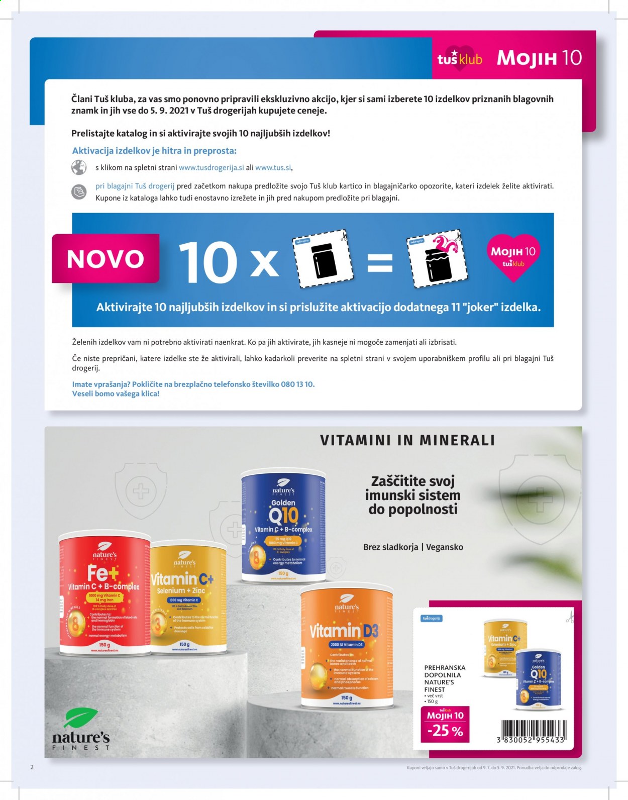 Tuš Drogeria katalog - 9.7.2021 - 5.9.2021. Stran 2